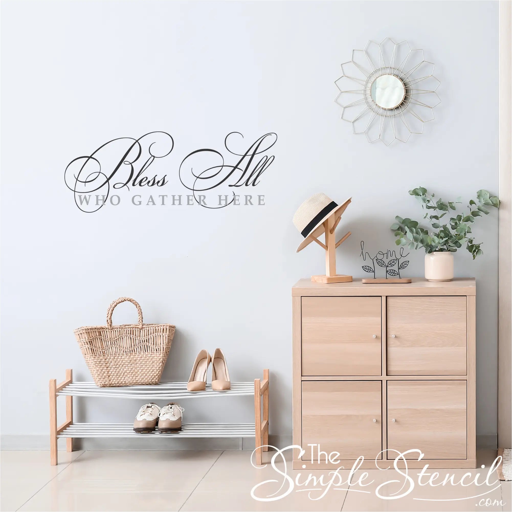 Bless All Who Gather Here Wall Decal - Thumbnail 3
