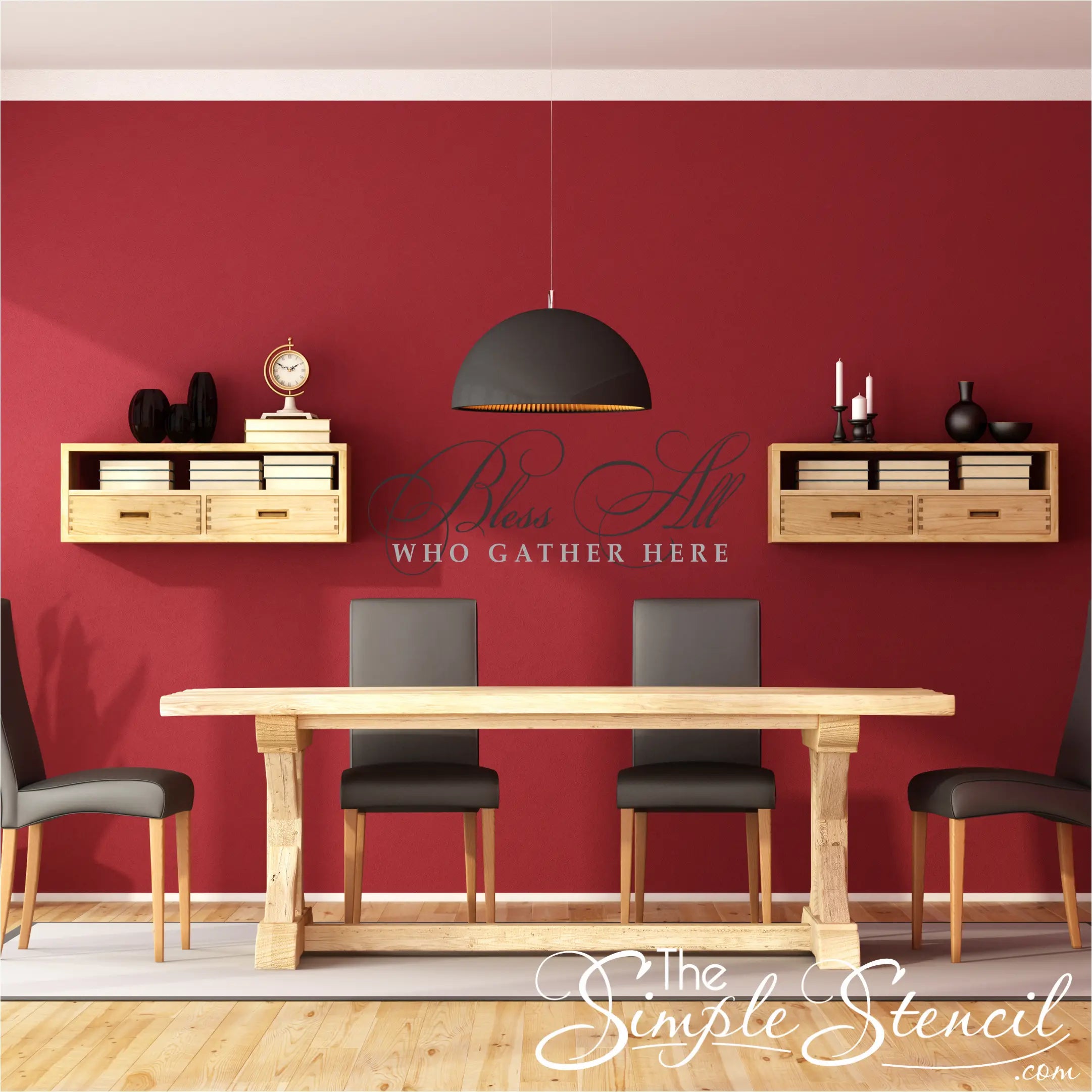 Bless All Who Gather Here Wall Decal - Thumbnail 4
