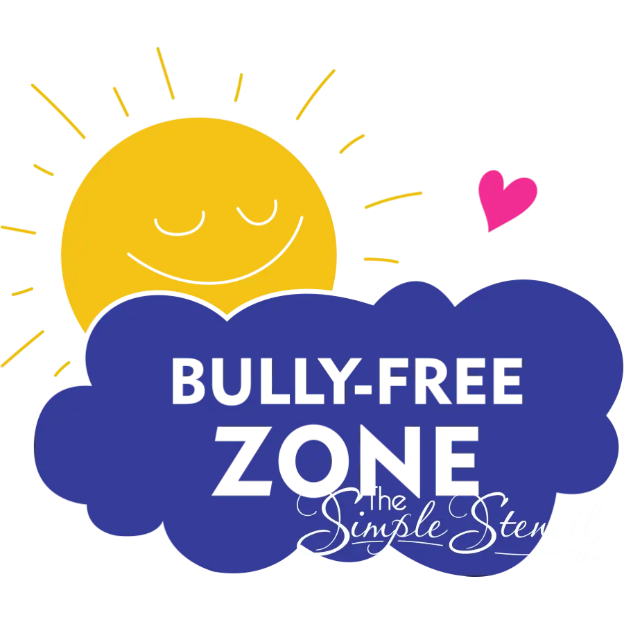 BULLY FREE ZONE Wall Decal - Spreading Kindness Through Wall Decal Art