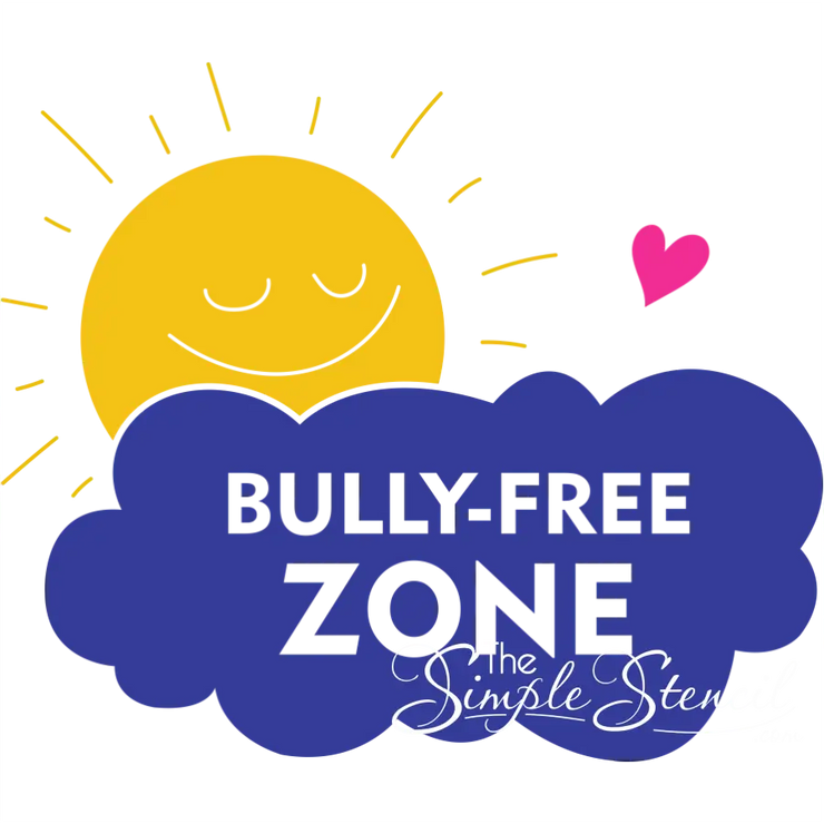 BULLY FREE ZONE Wall Decal - Spreading Kindness Through Wall Decal Art