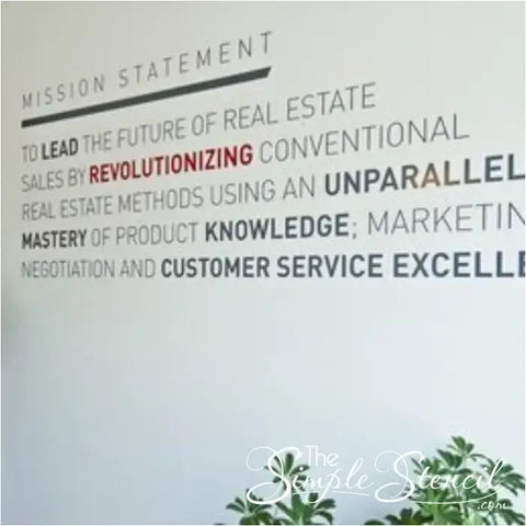 Business Logo & Mission Statement Wall Art Design Services