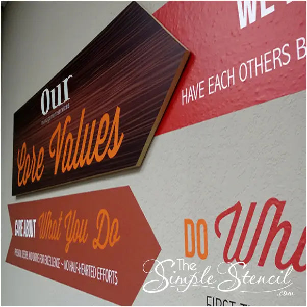 Custom Mission Statement Vinyl Wall Decals Design Services – The Simple ...