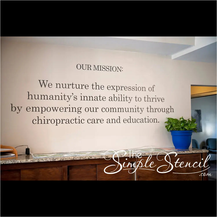 Business Logo & Mission Statement Wall Art Design Services