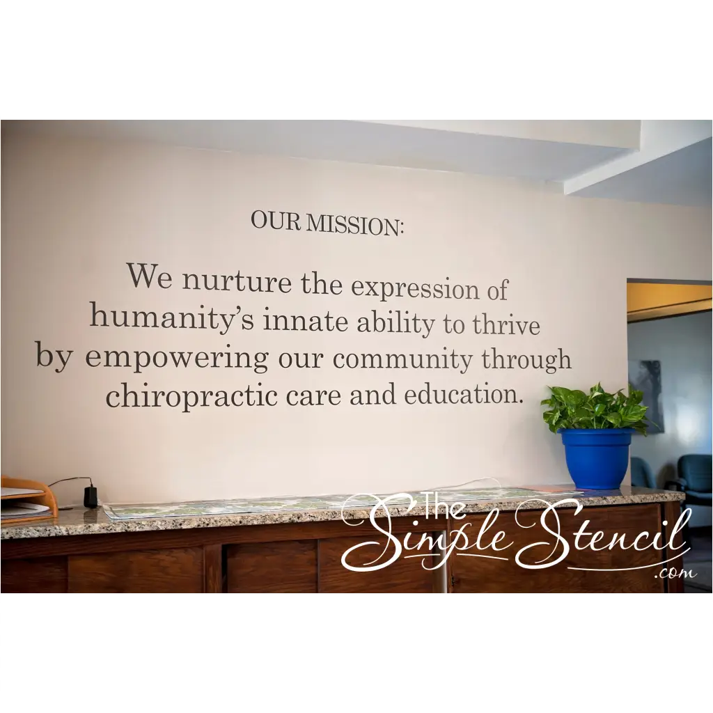 Business Logo & Mission Statement Wall Art Design Services