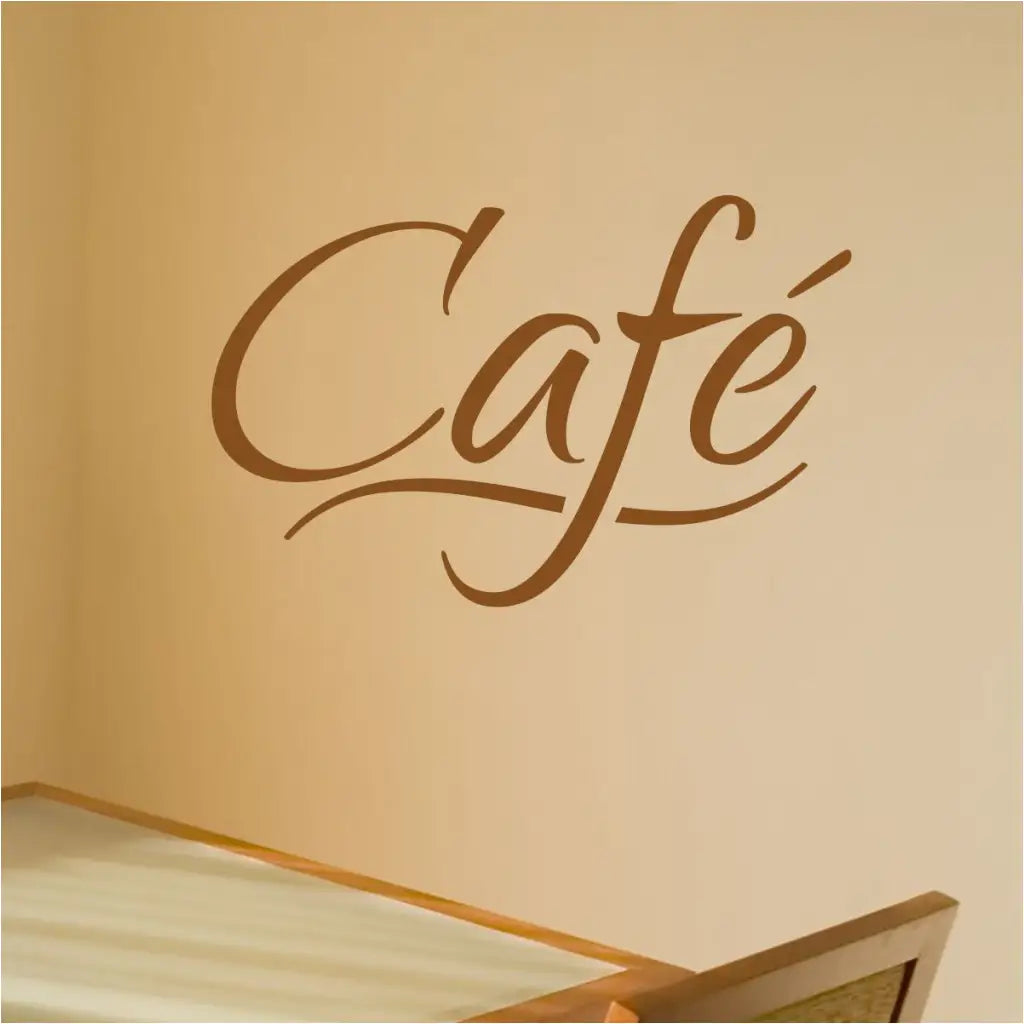 Cafe' wall decal sticker to dress up or designate a coffee bar, etc. in your home, business or church! 