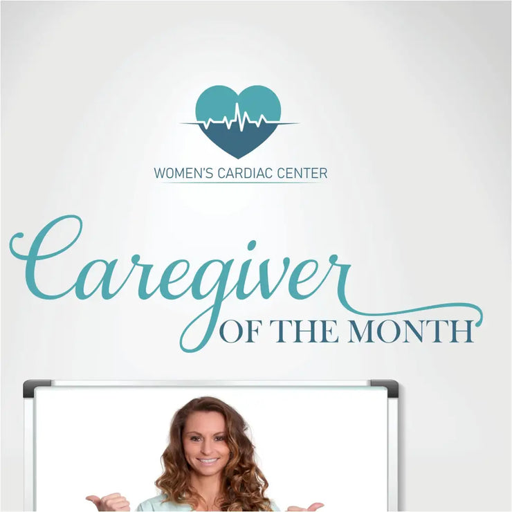 Caregiver Of The Month Wall Decal | Hospital & Nursing Facility Display