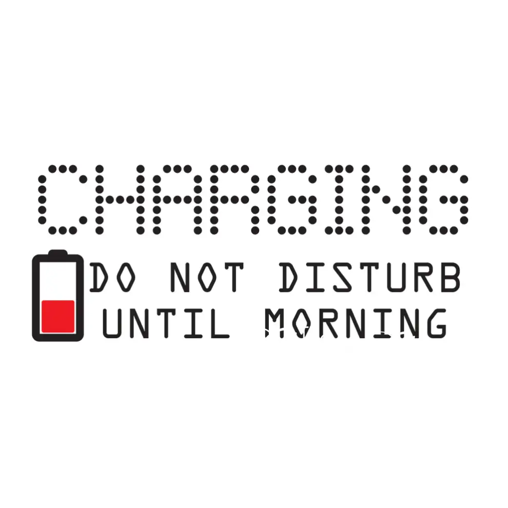 Charging Do Not Disturb Until Morning | Teen Room Decal