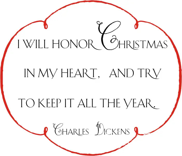 The Simple Stencil Charles Dickens Christmas Quote