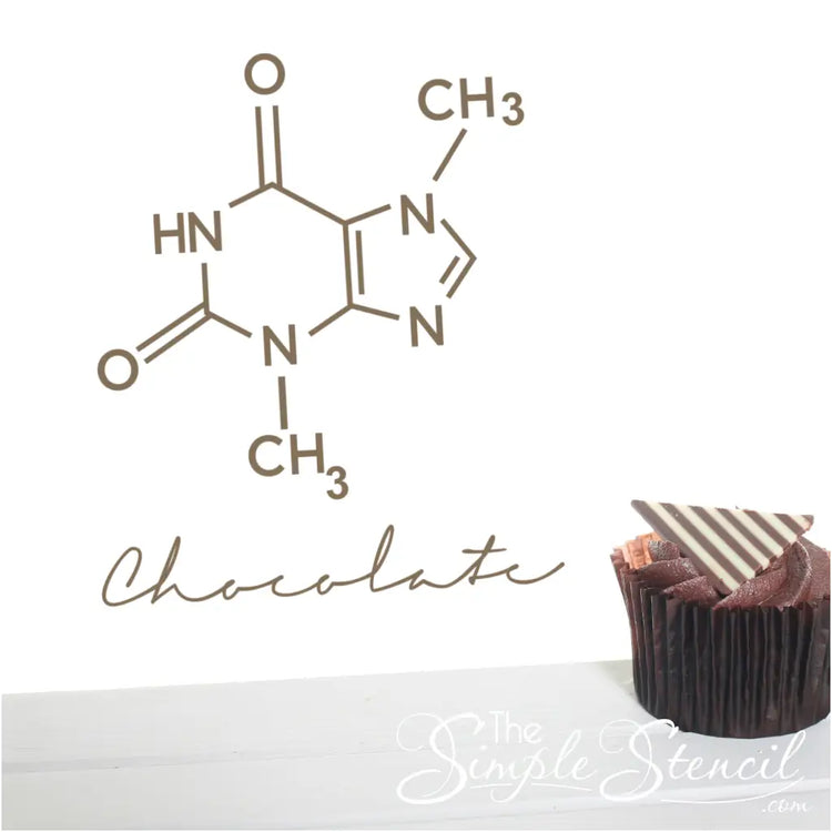 Chocolate Molecule Chemical Structure Wall Art Decal
