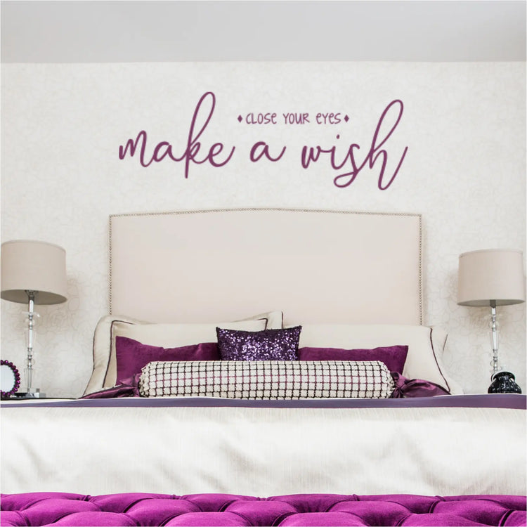 Close Your Eyes Make A Wish | Wall Decal Sticker