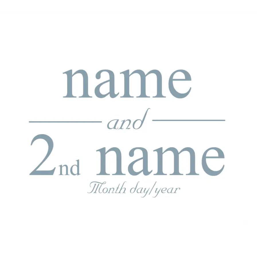 Couples Name Wall Monogram - Thumbnail 2