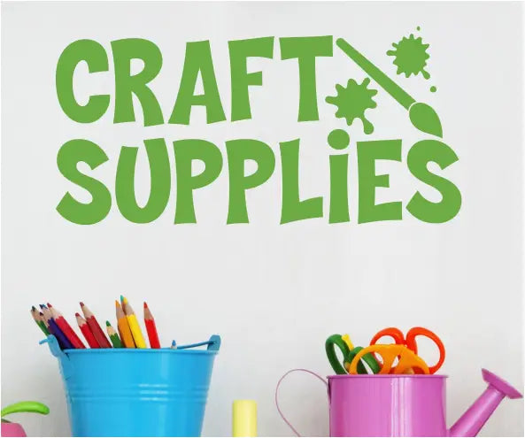 Craft Supplies Decal