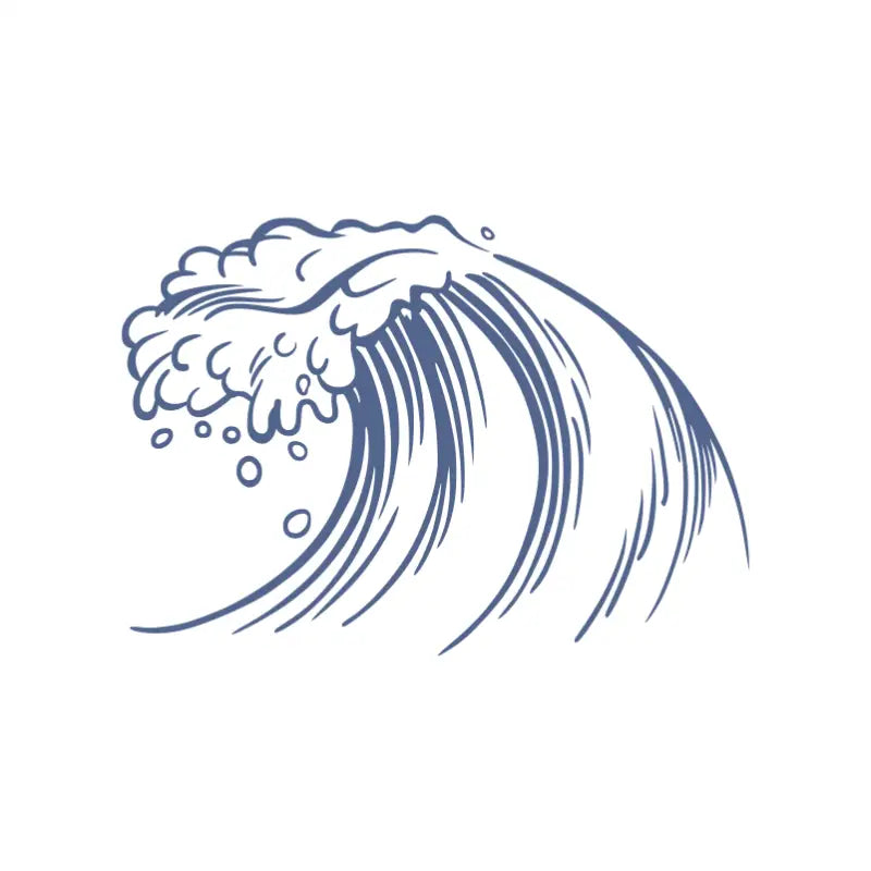 Crashing Wave Wall Decal - Thumbnail 2