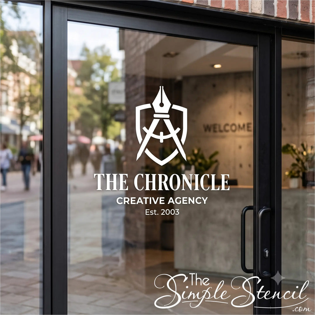 Custom Die Cut Vinyl Logo Wall Decal | Storefront Window Logo Graphics & Corporate Signage
