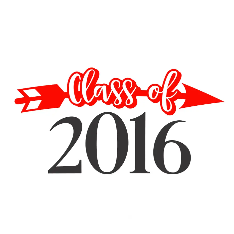 Custom Graduation Class Of Year Monogram Decal