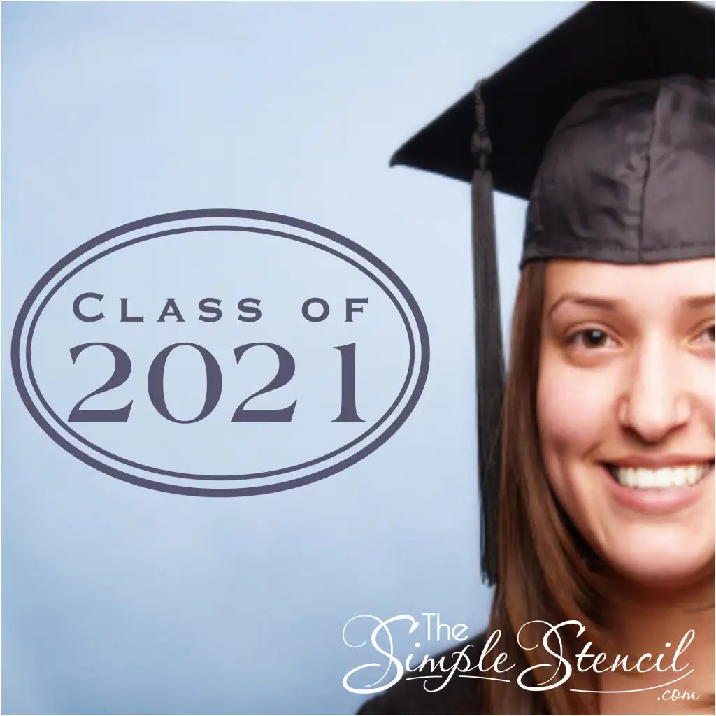 Custom Graduation Class Of Year Monogram Decal - Thumbnail 3