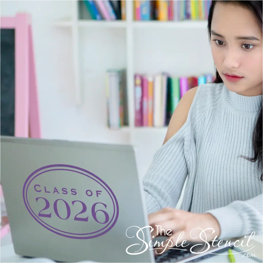 Custom Graduation Class Of Year Monogram Decal - Thumbnail 2