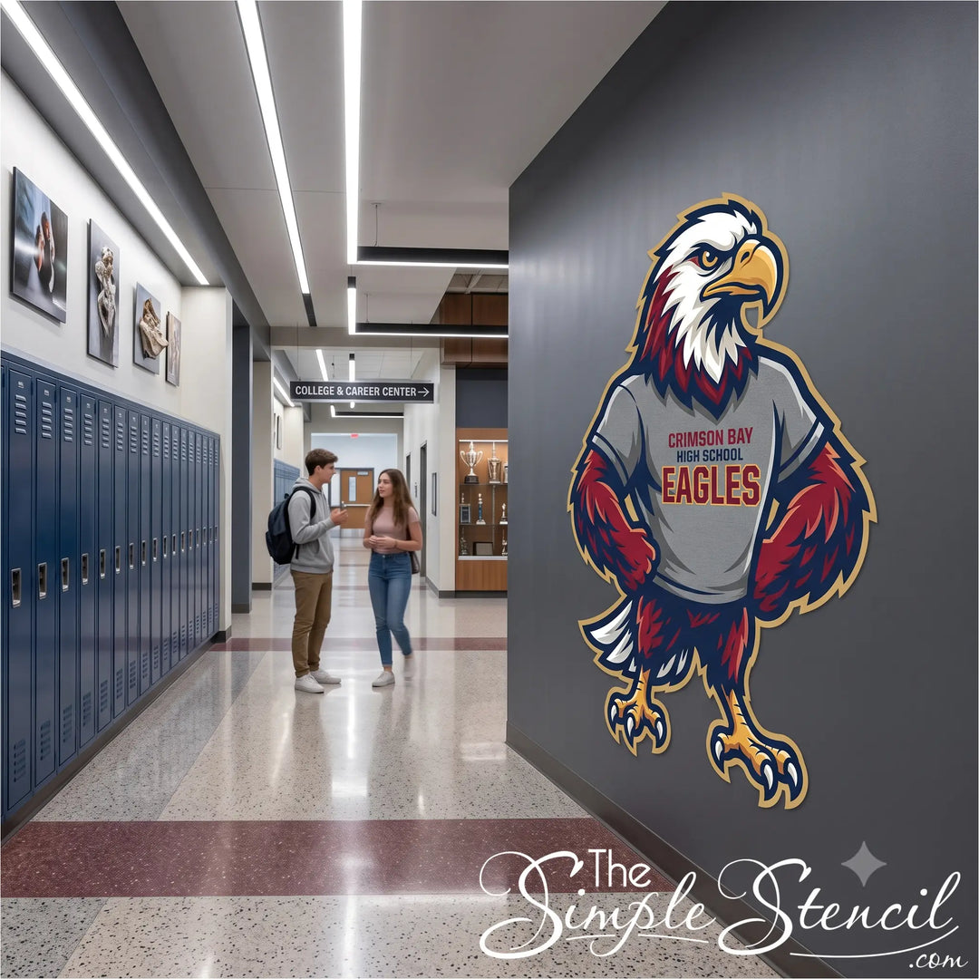 Custom School Mascot & Logo Vinyl Wall Graphics – Precision Contour Cut