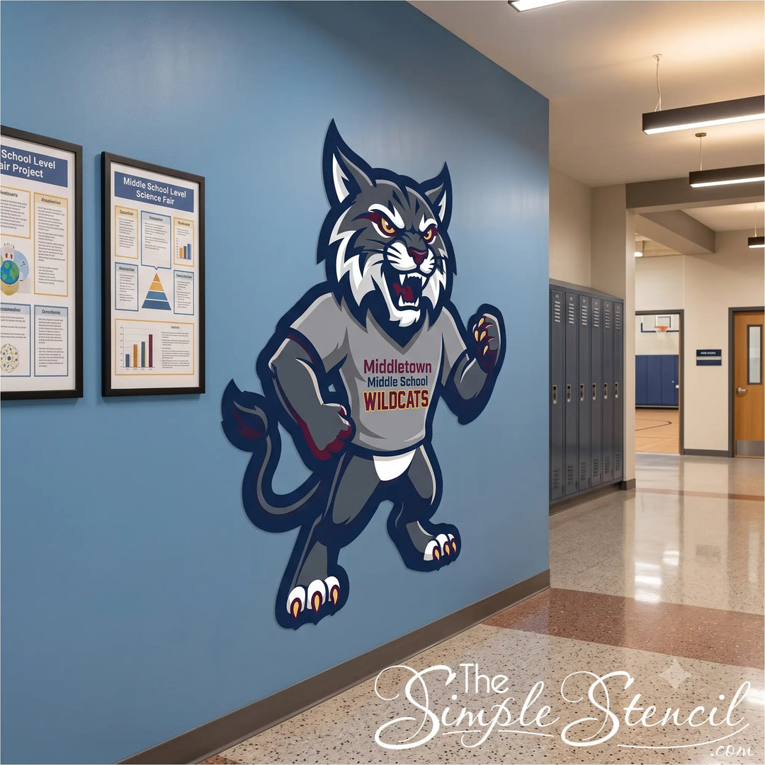 Custom School Mascot & Logo Vinyl Wall Graphics – Precision Contour Cut