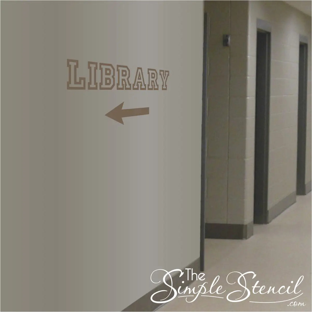 Custom Text Directional Arrow Wall Or Window Decal
