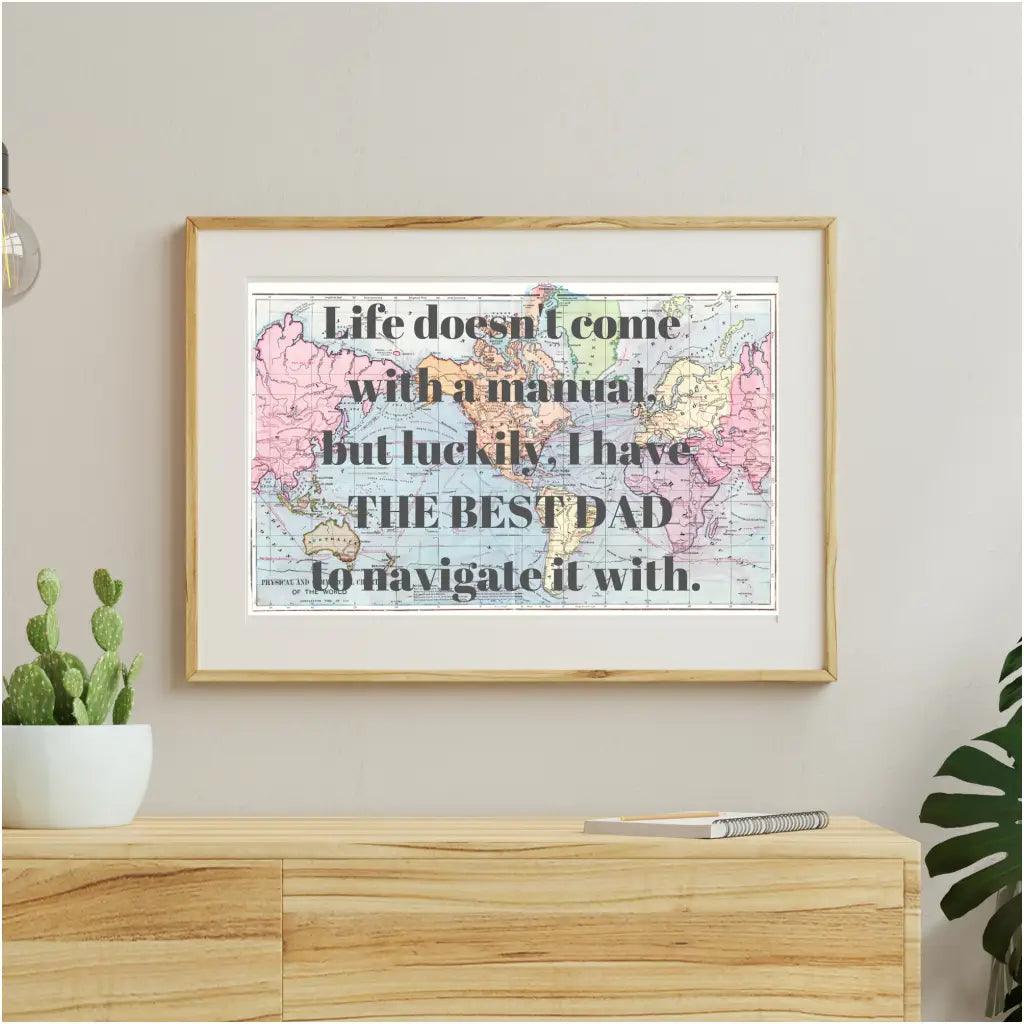 Dad - Life Navigator Quote Decal