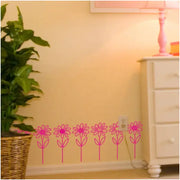 Vinyl Daisy wall or window decals by The Simple Stencil work nicely to decorate a little girls' room or to welcome spring!