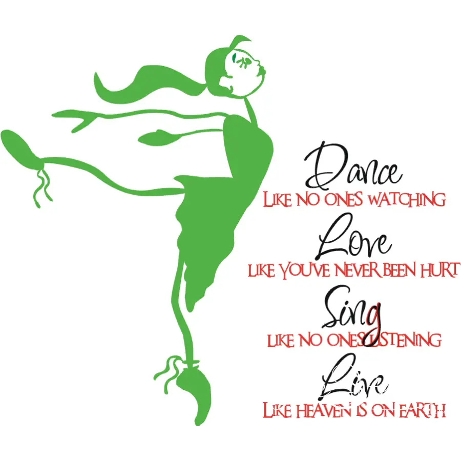 Dance Quote with Ballerina