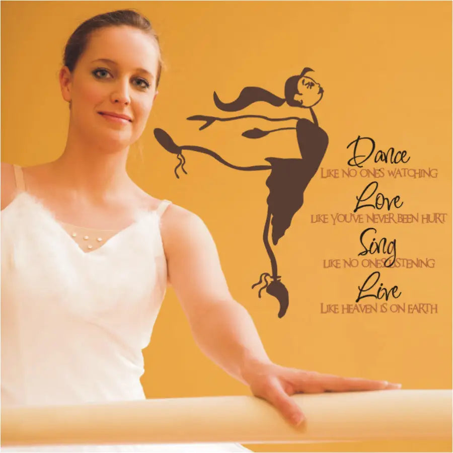 Dance Quote with Ballerina - Thumbnail 2