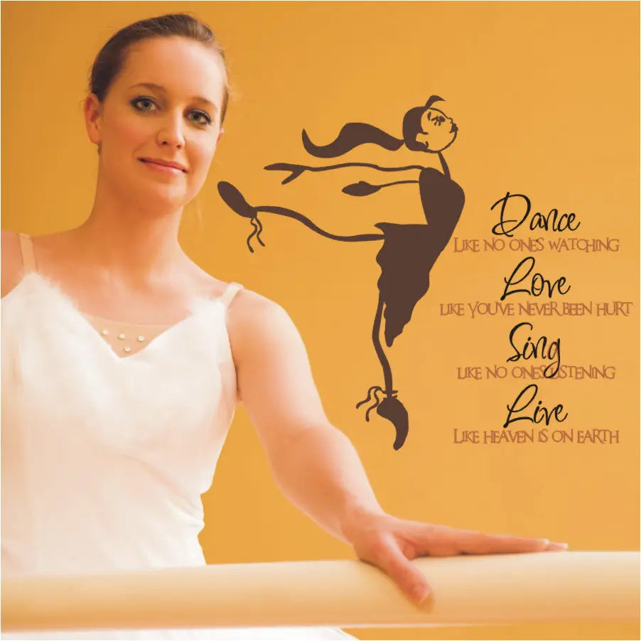 Dance Quote With Ballerina