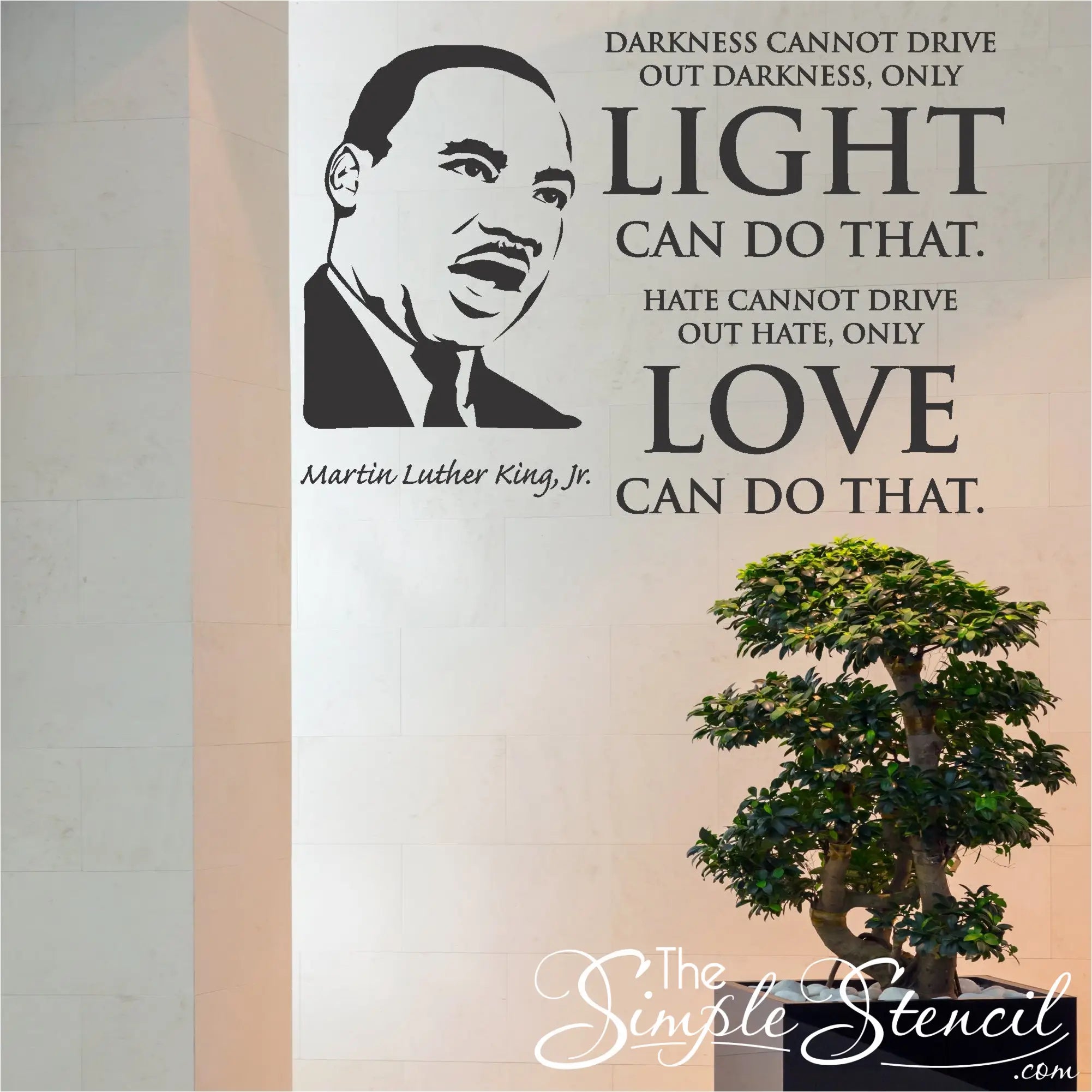 The Simple Stencil MLK Jr. Wall Quote - Thumbnail 5