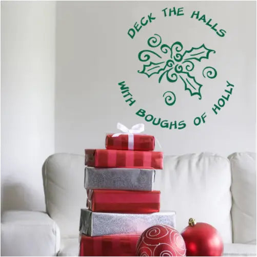 Deck The Halls Holly Circle