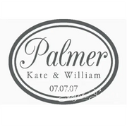 Double Oval Wedding Monogram