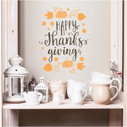Embellished Happy Thanksgiving Wall & Window Decal