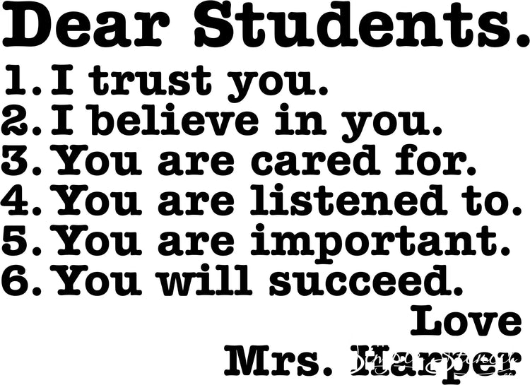 Encouragement Letter