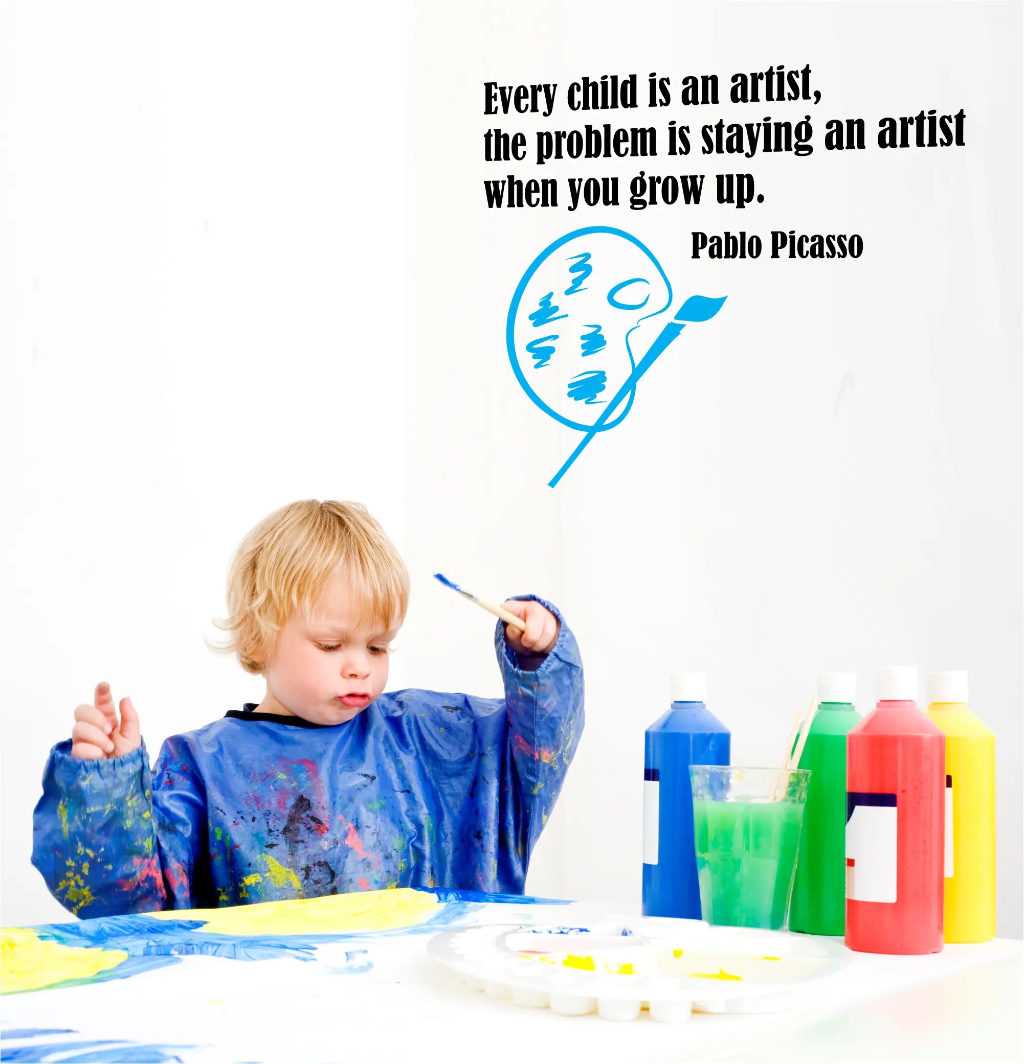 Every Child Is An Artist - Picasso Quote