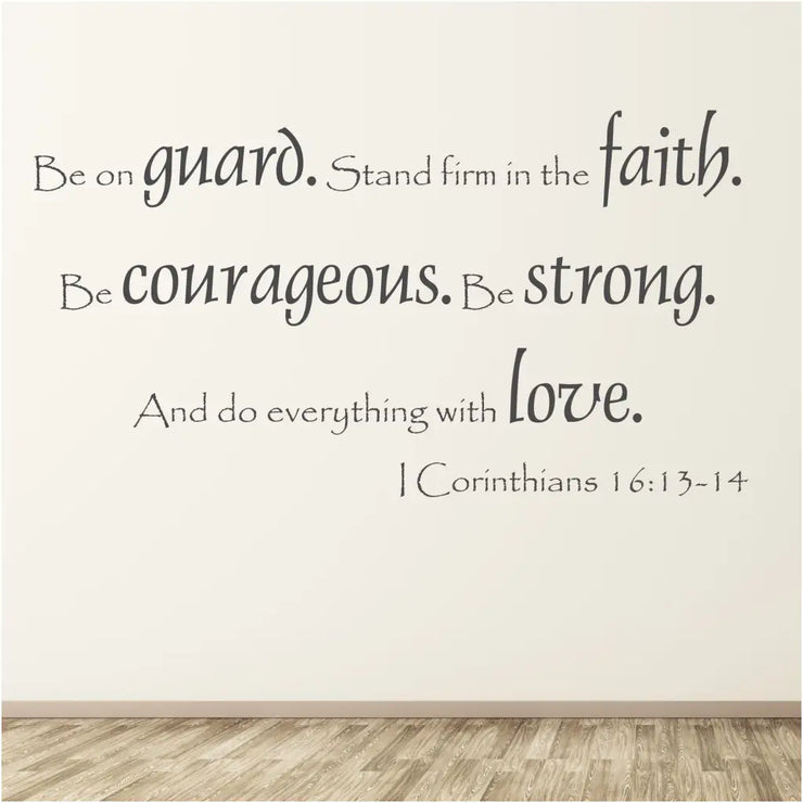 Do Everything With Love 1 Corinthians 16 | Bible Verse Wall Decal