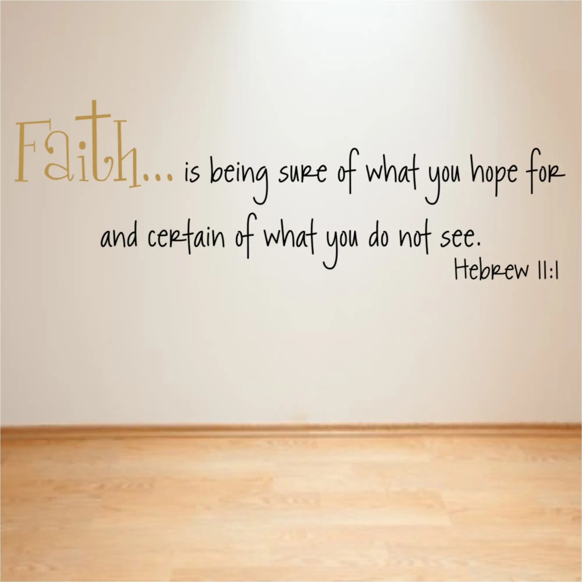 Faith...is Being Sure Of What You Hope For And Certain Do Not See.