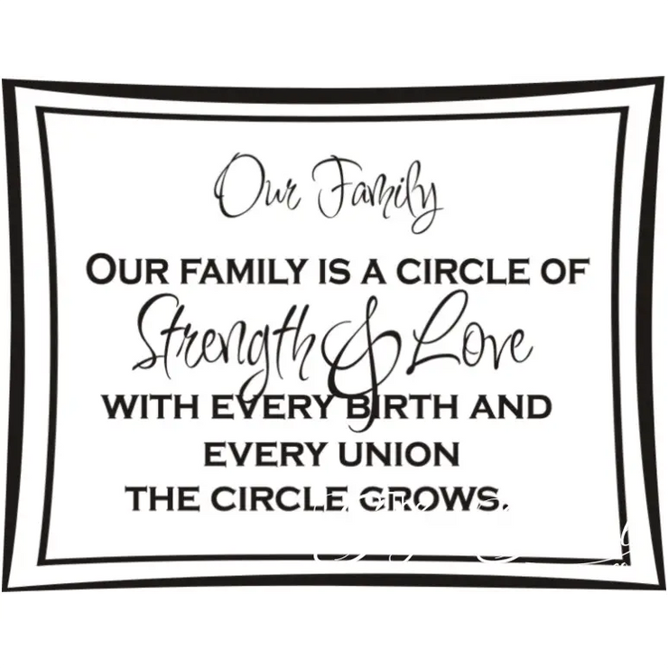 Our Family Is A Cicle Of Strength And Love...