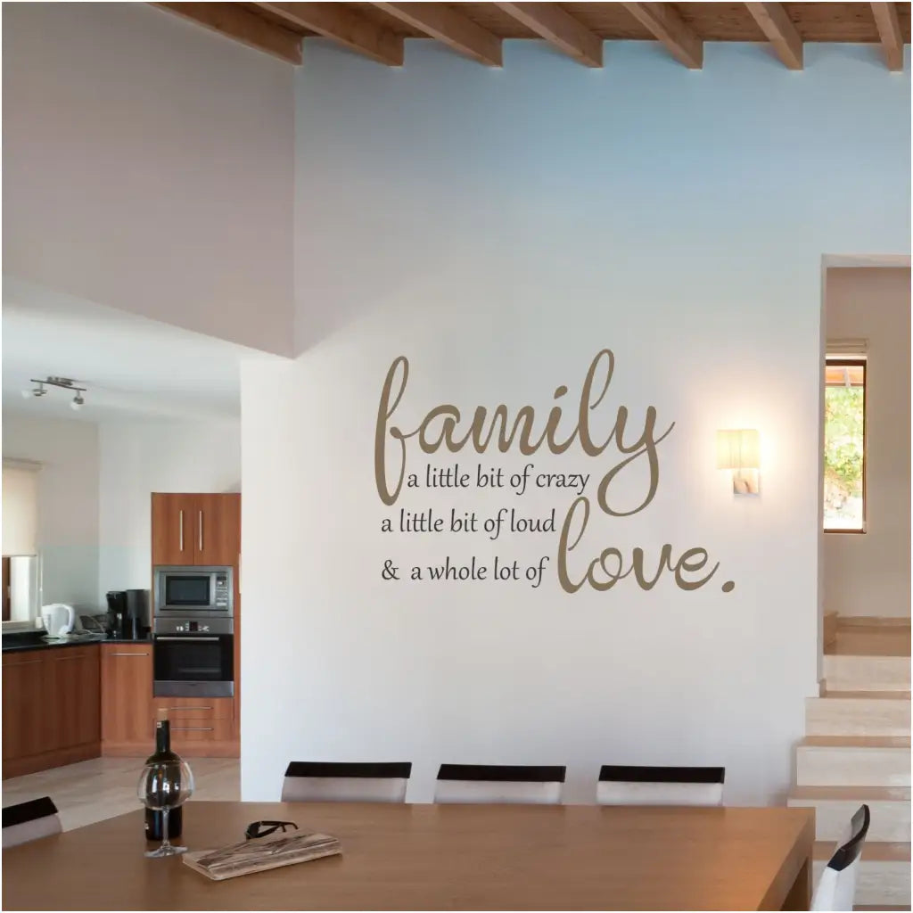 Family Love Wall Decal | Quote Decor