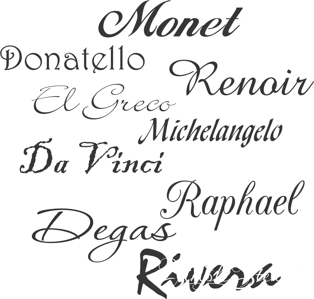 Famous Artists Wall Decal - Thumbnail 2