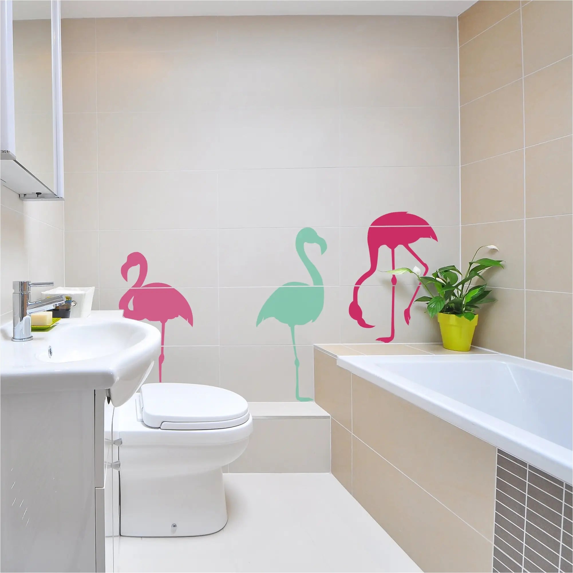 Flamingo Wall and Window Decal Set