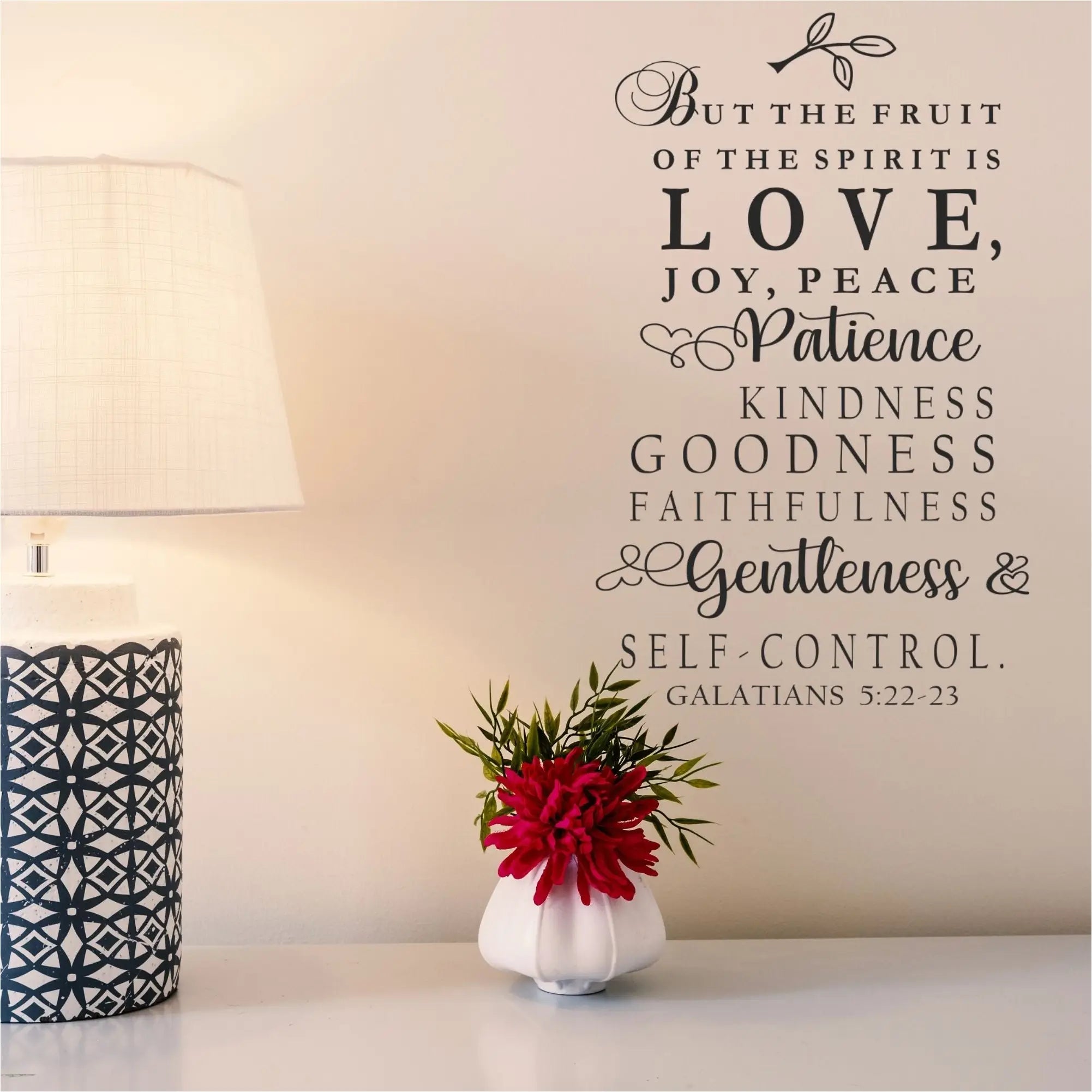 Galatians 5:22-23 But The Fruit Of Spirit Is Love | Wall Art Decor