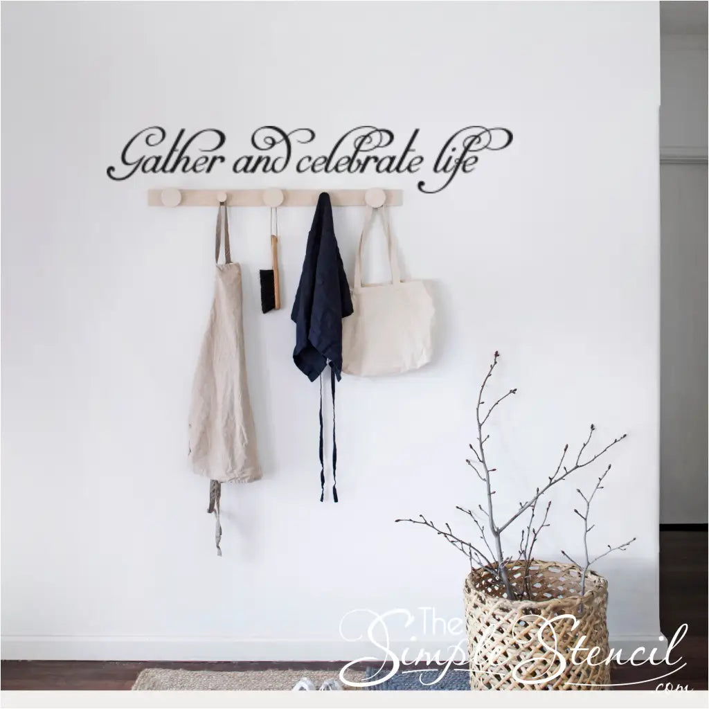 Gather & Celebrate Life Wall Decal - Thumbnail 3