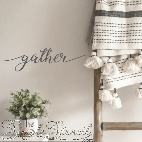 Gather Wall Word Art | Decal Sticker