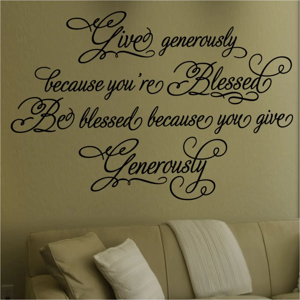 Give Generously... Be Blessed Generously – The Simple Stencil