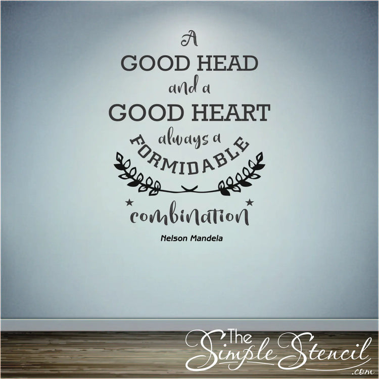 The wall decal of the quote by Nelson Mandela applied in a classroom inspiring students.