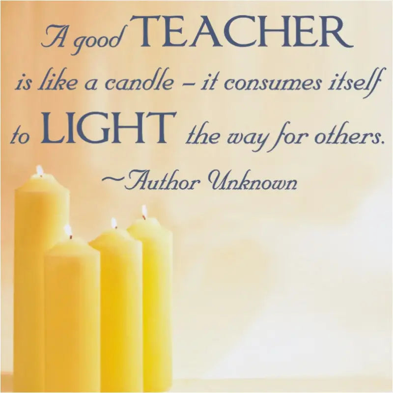Good Teachers Light The Way