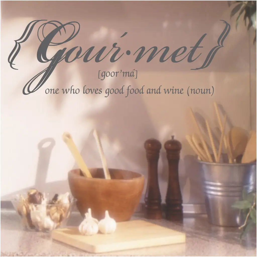 Gourmet -One Who Loves Good Food And Wine