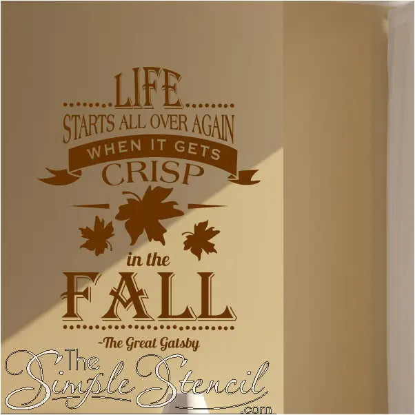 Great Gatsby Fall Quote
