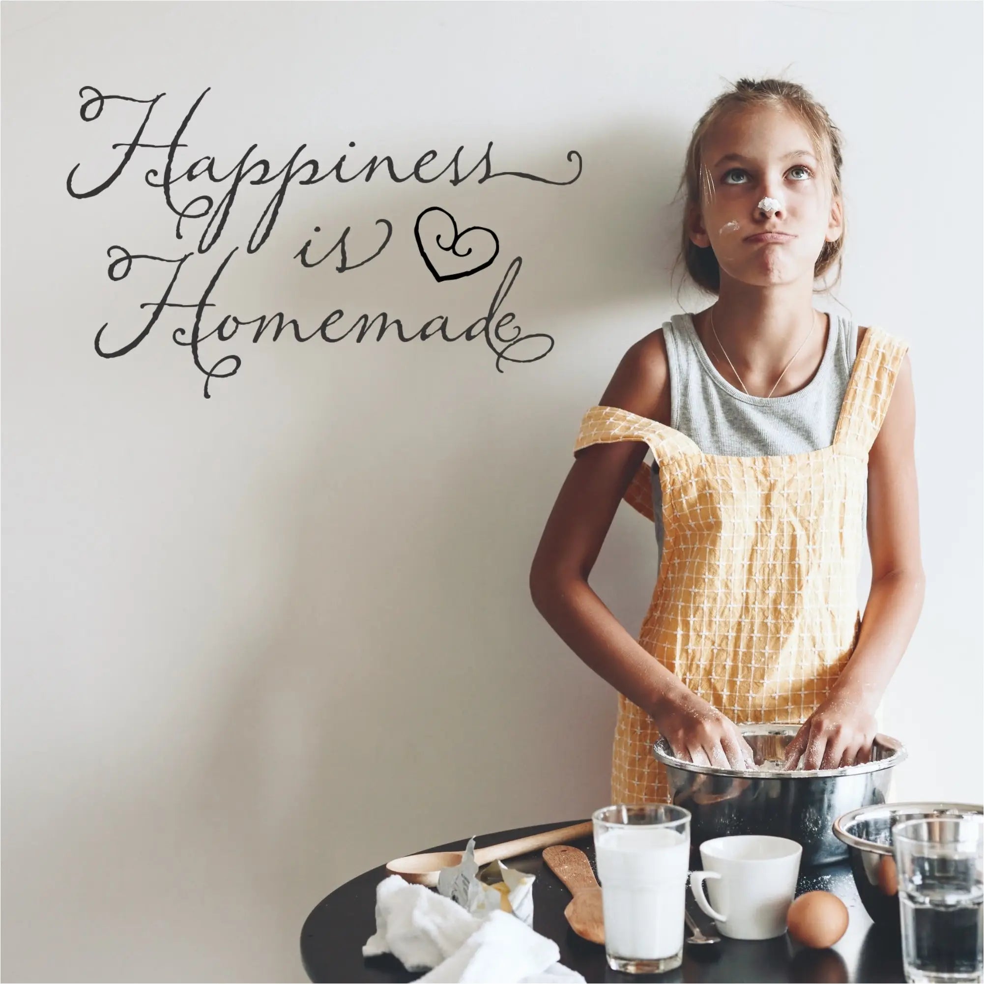 Happiness is Homemade Wall Decal
